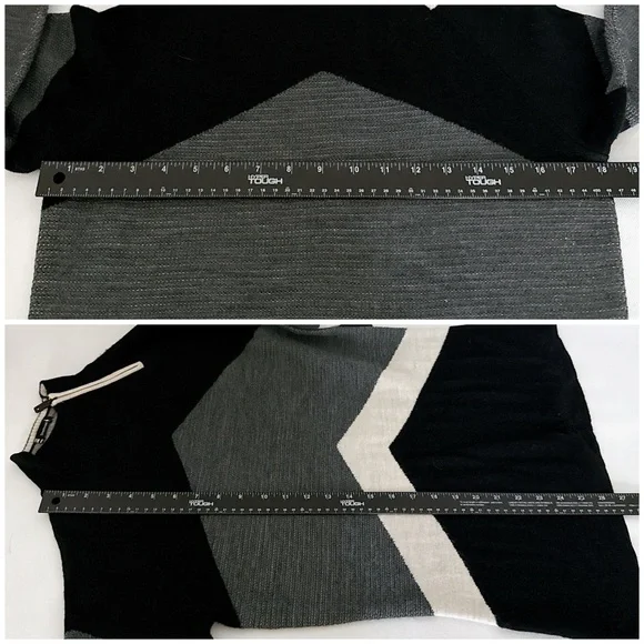 SmartWool Merino Wool Ski Sweater Cabincore Funnel Neck Large Black - Picture 10 of 12